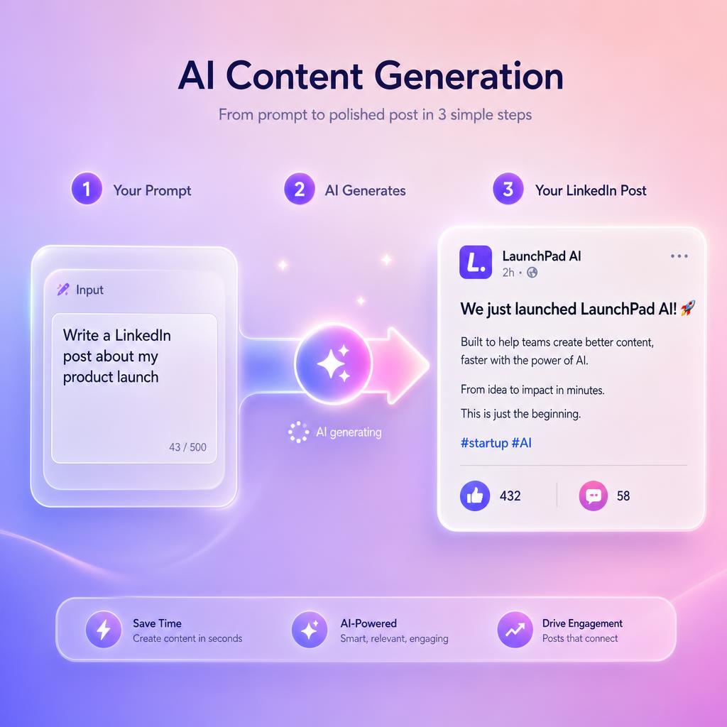 Content generator dashboard