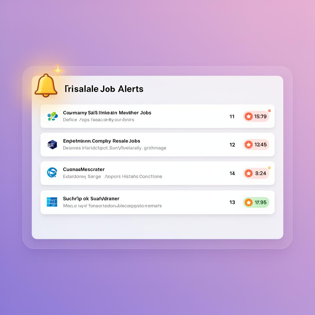 AI job alerts dashboard